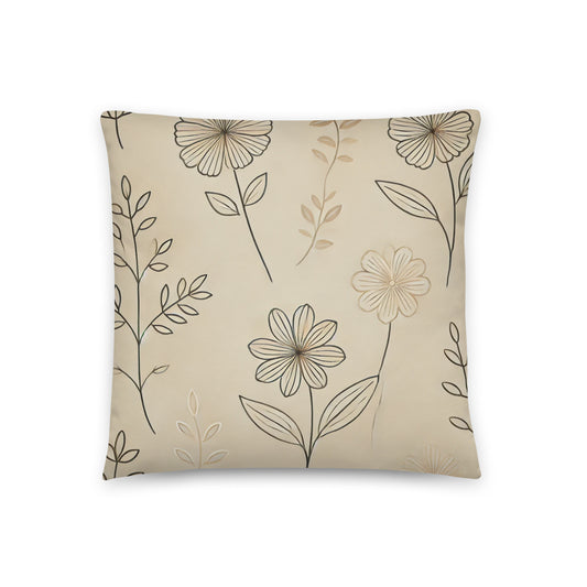 coussin fleur