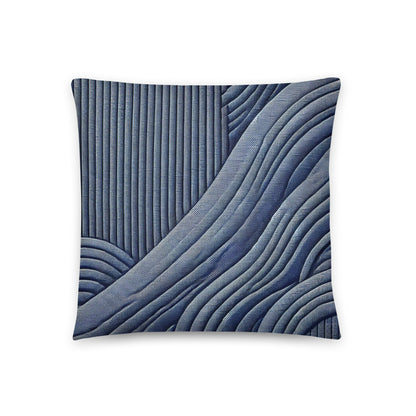 coussin bleu