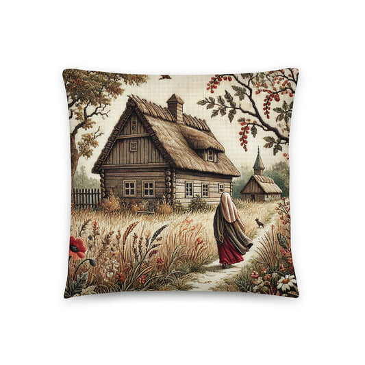 coussin maison campagne