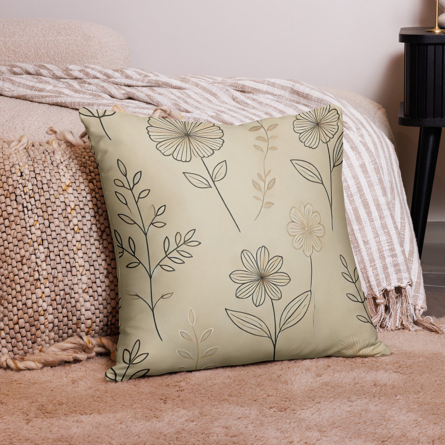 coussin floral