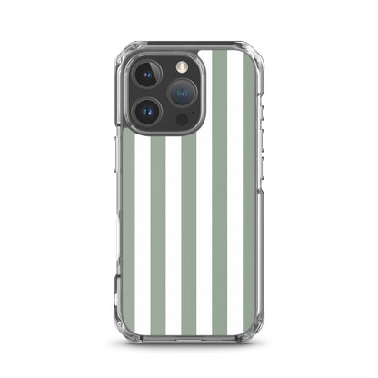 coque iphone rayure vert et blanc