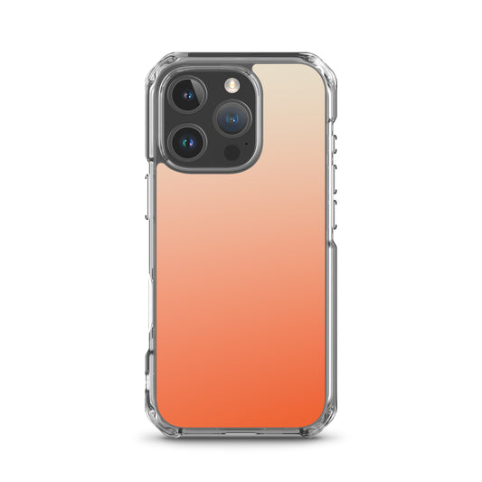 coque iphone dégrade orange et creme