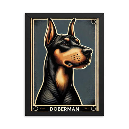 affiche doberman