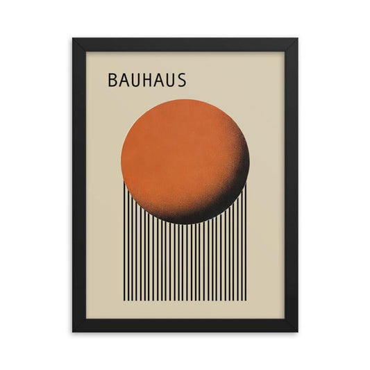 affiche bauhaus cadre noir