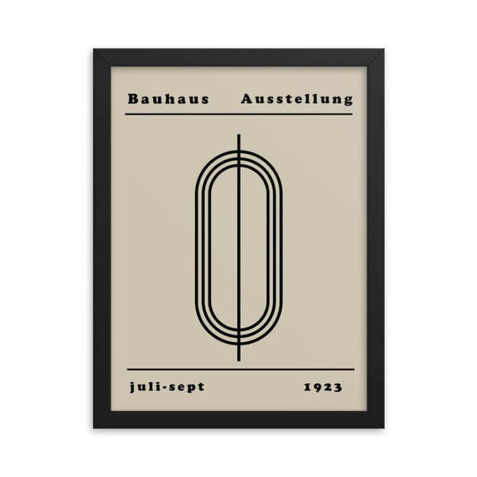 poster cadre noir style bauhaus