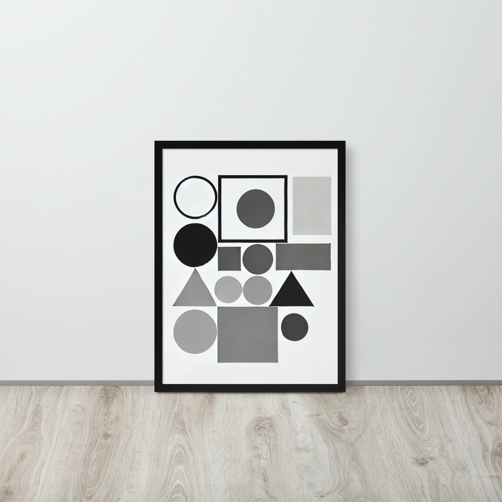 affiche forme geometrique minimaliste