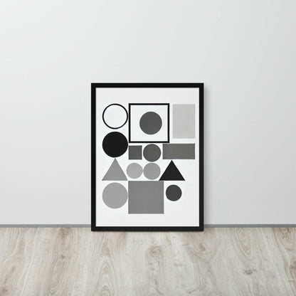 affiche forme geometrique minimaliste