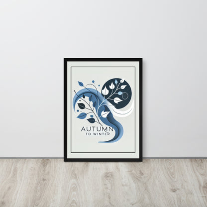 affiche bleu automne