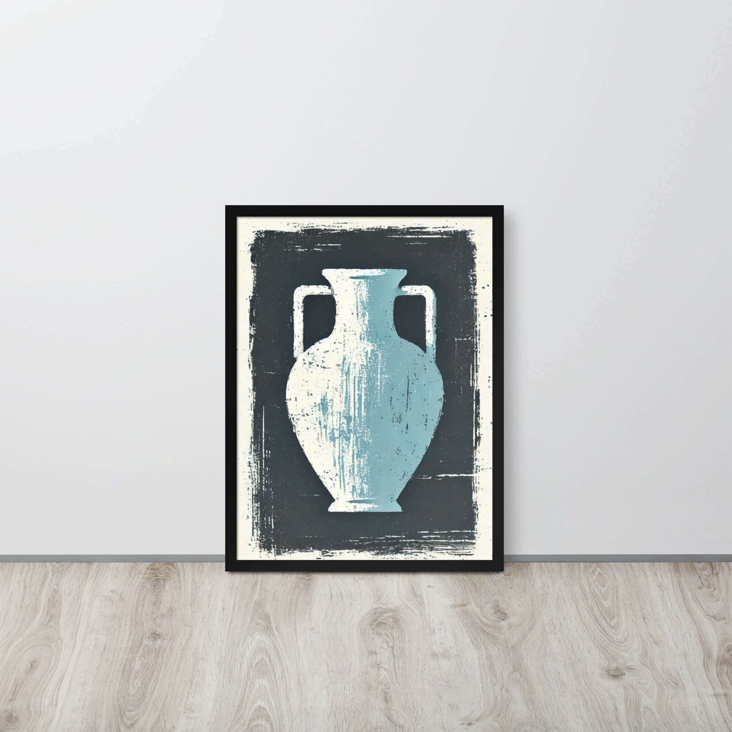 intérieur poster vase antique bleu