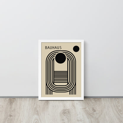 affiche bauhaus cadre blanc