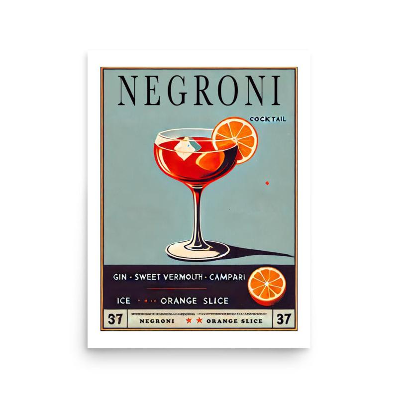 poster negroni recette