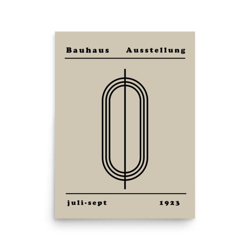 poster style bauhaus