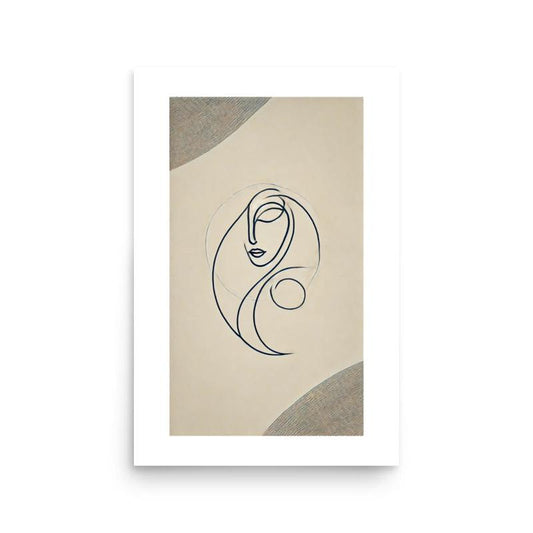 poster minimaliste femme