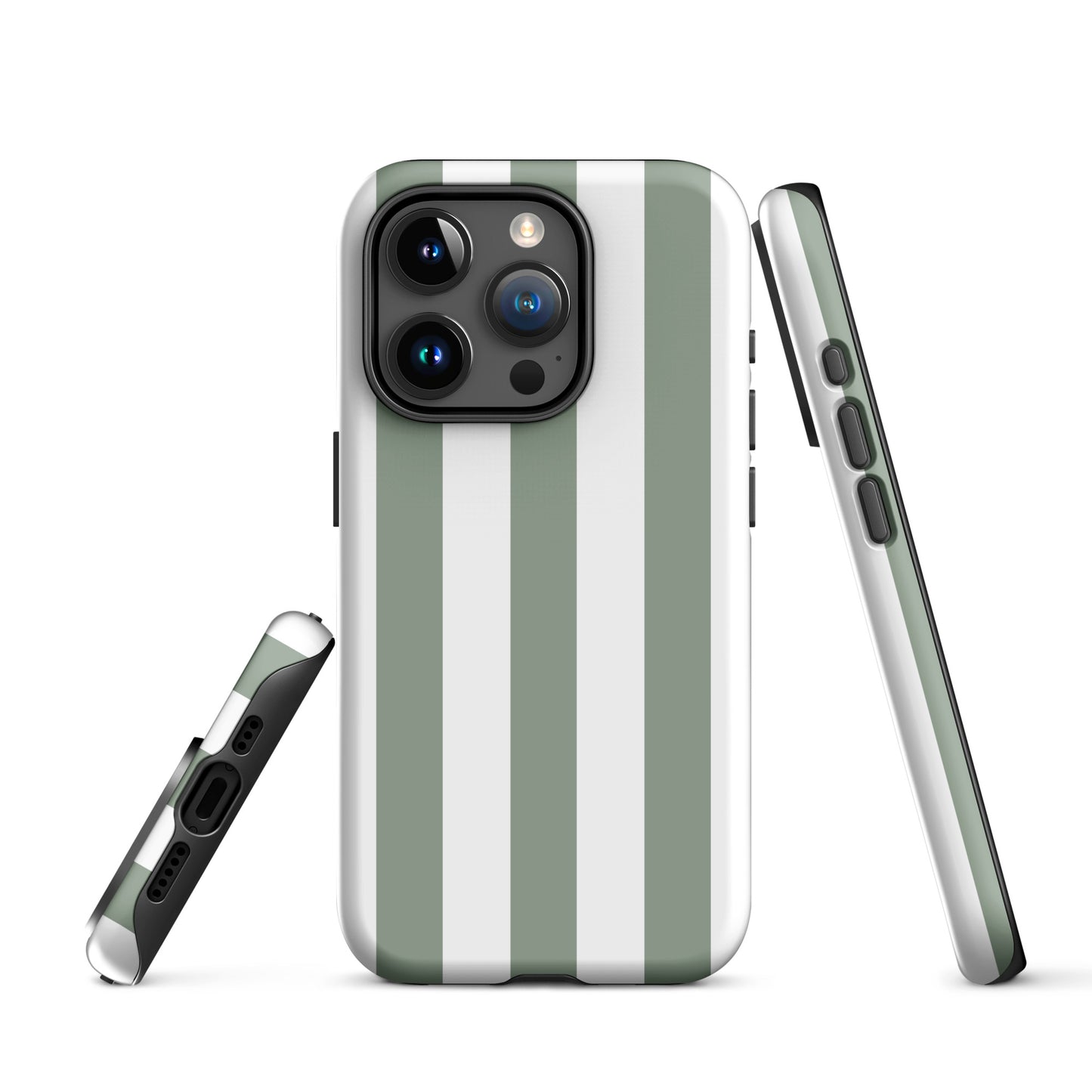 coque iphone rayure vert et blanc