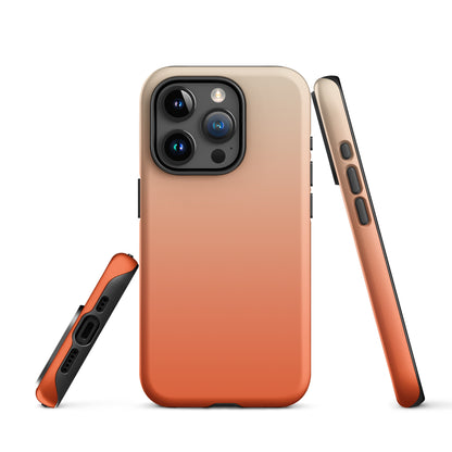 coque iphone dégradé orange et creme