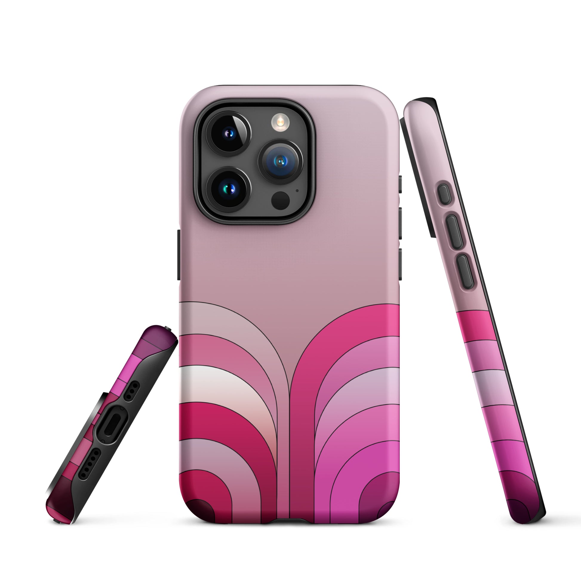 coque dégradé rose et violet