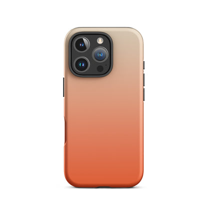 coque dégradé orange et creme