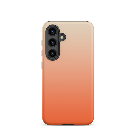 coque samsung dégradé orange et creme